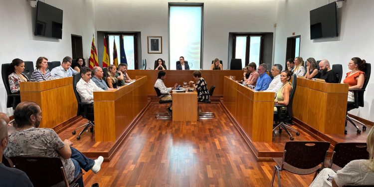 Un momento del pleno. Foto: Ayuntamiento de Ibiza