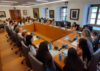 Pleno Infantil y Juvenil celebrado hoy. Foto: Ayuntamiento de Santa Eulària