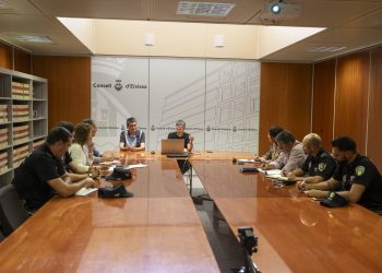 Un momento de la reunión celebrada hoy. FOTO: Consell dEivissa