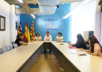 Un momento de la reunión celebrada hoy. Foto: Ayuntamiento de Sant Antoni