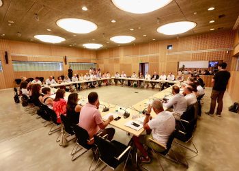 Reunión de la Mesa de Vivienda, hoy. Foto: Govern balear