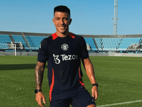 Lisandro Martínez, en las instalaciones de Can Misses.