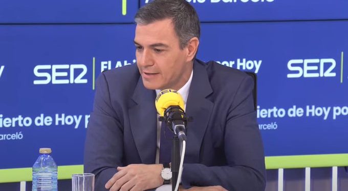 Pedro Sánchez ha hecho el anuncio esta mañana en la Cadena Ser.