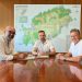 Roig, Juan y Algaba, durante la reunión. Foto: Consell de Ibiza