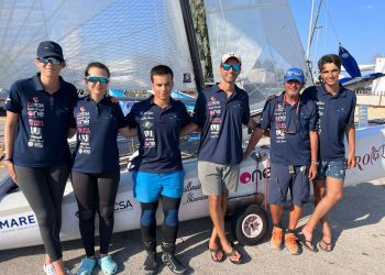 Los seis deportistas ibicencos. Foto: Club Náutico Ibiza