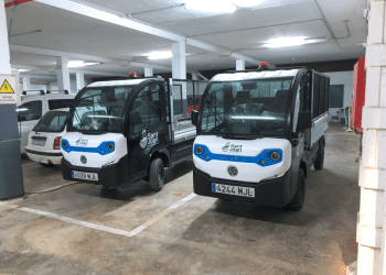 Camiones del servicio de limpieza de Sant Joan. Foto: Agrupación de Electores