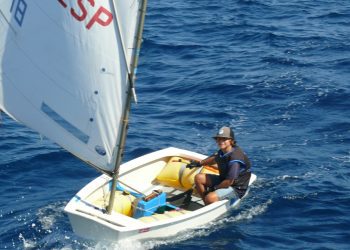 El joven regatista. Fotos: Club Náutico Ibiza