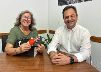 Azucena Carrasco y Llorenç Córdoba. Foto: Consell de Formentera