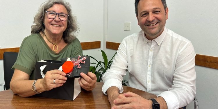 Azucena Carrasco y Llorenç Córdoba. Foto: Consell de Formentera