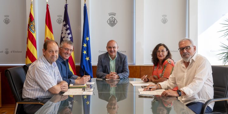 Reunión celebrada hoy. Foto: Consell de Ibiza