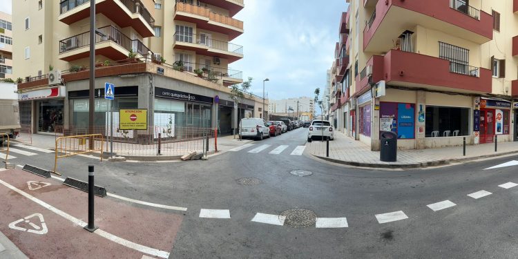 Estado actual de la vía. Foto: Ayuntamiento de Ibiza