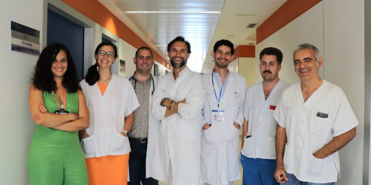 La plantilla de oncología de Can Misses en julio de 2024, cuando consiguieron llegar a los cinco oncólogos. Ahora serán tres.