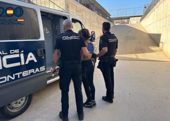 Imagen de la detención facilitada por la Policía Nacional.