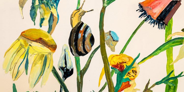 Detalle de la obra de Santi Moix en el MACE de Ibiza.