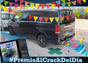 Esta furgoneta ha cometido a la vez tres infracciones al aparcar en Sant Jordi. Imagen Policía Local de Sant Josep.