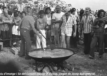 Imatge històrica de 'Sa Berenada' al canal d'en Fèlix, Puig des Molins