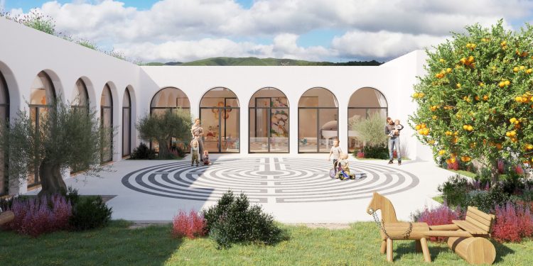 Proyección de cómo será la nueva escoleta de Sant Carles.