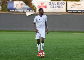 Hassane Adamou, jugando con la Peña Deportiva. Foto: Peña Deportiva.