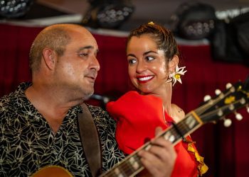 Iván Doménech y Sofía Ellar durante la velada. Fotos: Juan Carlos Flórez