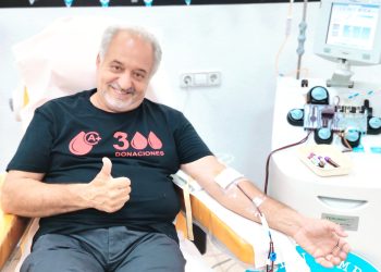 Juan Carmona Pláñez es uno de los donantes más activos de España, con más de 300 donaciones de sangre y aféresis