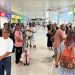 Turistas en el aeropuerto de Ibiza, en una imagen de archivo.
