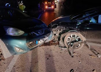 Imagen del siniestro, ayer en Sant Josep. FOTO: @Bombersdeivissa