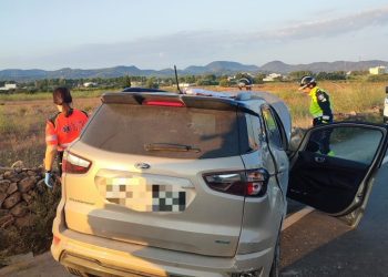 Imagen del vehículo accidentado