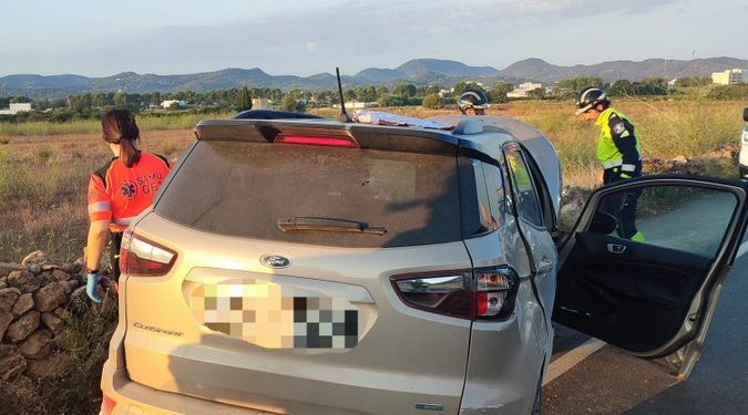 Imagen del vehículo accidentado