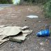 Basura en el margen de la carretera. Foto: PSOE de Santa Eulària