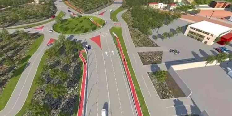 Imagen virtual de cómo quedará el cruce de Cazadores tras la reforma.