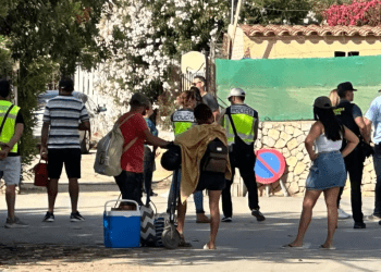 Imagen del desalojo de Can Rova, llevado a cabo el pasado 31 de julio. Foto: Laura Ferrer