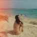 Katy Perry dentro del sistema dunar protegido de s'Espalmador de Formentera.