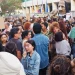 Manifestación ante el Consell de Eivissa en contra dl modelo turístico de la isla.