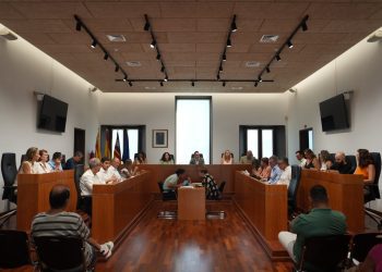 Sesión plenaria celebrada hoy. Foto: Ayuntamiento de Ibiza