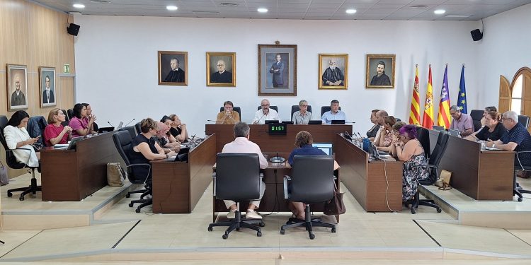 Sesión plenaria celebrada hoy. Foto: Ayuntamiento de Sant Josep