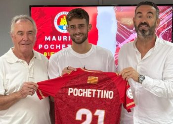 Presentación de Pochettino. Foto: SD Ibiza