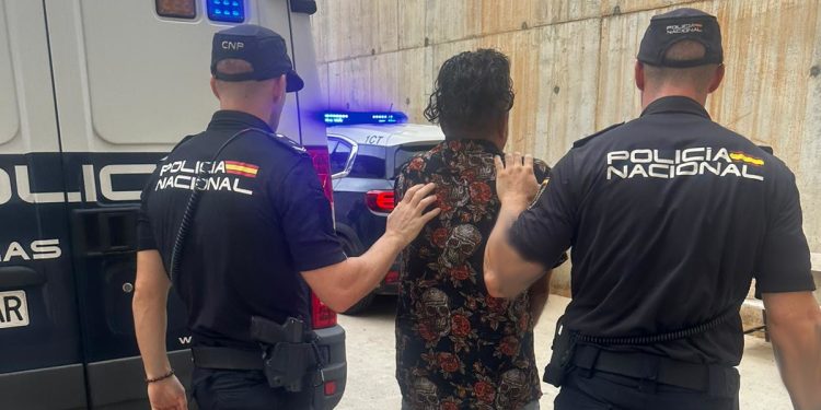 Una imagen del detenido facilitada por la Policía Nacional de Ibiza.