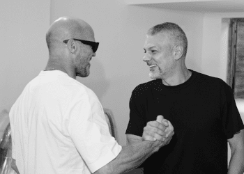 Jason Statham, a la izquierda, junto a Yann Pissenem
FOTO: @yannpissenem