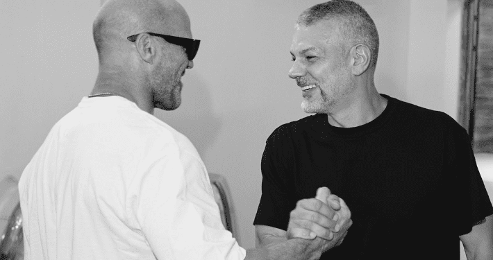 Jason Statham, a la izquierda, junto a Yann Pissenem
FOTO: @yannpissenem