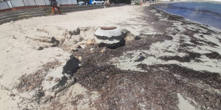 Imagen de archivo de Punta Xinxó tras un reventón de la alcantarilla de fecales