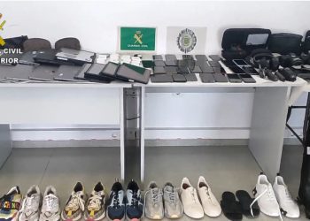 Objetos sustraídos y recuperados en la Operación Moradores de la Guardia Civil.