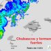 Radar de la Aemet con la tormenta aproximándose a Ibiza.