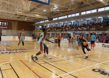 Imagen de archivo de un encuentro en Sant Antoni. FOTO: Bàsquet Sant Antoni