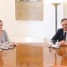 Marga Prohens y Llorenç Córdoba, durante el encuentro mantenido hoy. Foto: Govern balear