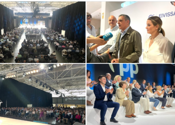 Imágenes del acto electoral compartidas por el PP en sus redes sociales