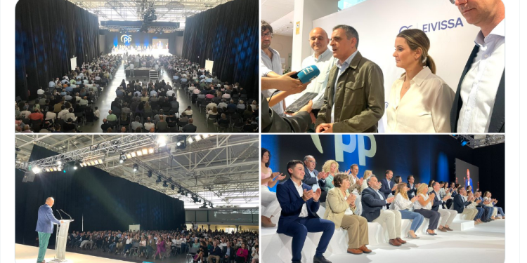 Imágenes del acto electoral compartidas por el PP en sus redes sociales