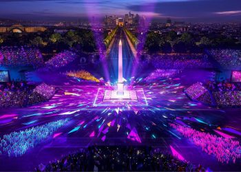 Una imagen de la apertura de los Juegos de París 2024.