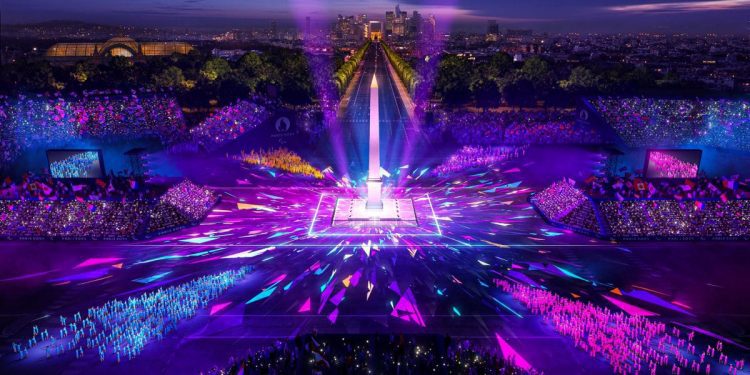 Una imagen de la apertura de los Juegos de París 2024.