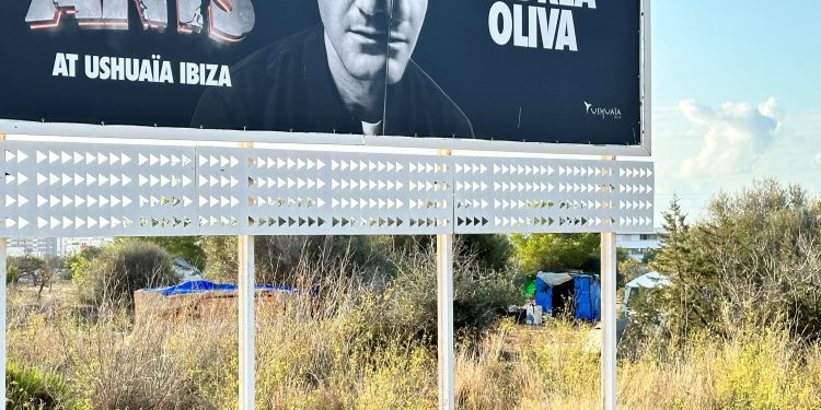 El asentamiento de Can Burgos, en Sant Jordi. Foto L. F. A.