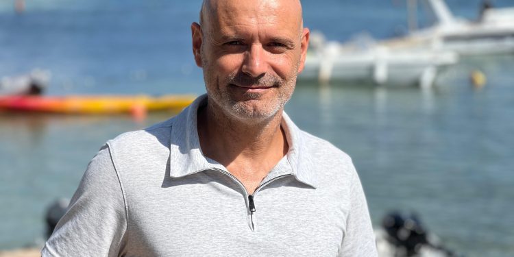 Jordi Grivé, concejal de Embellecimiento y Transición Energética, en Talamanca.